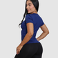 Camiseta Deportiva Dama Cuello v Tela Fria