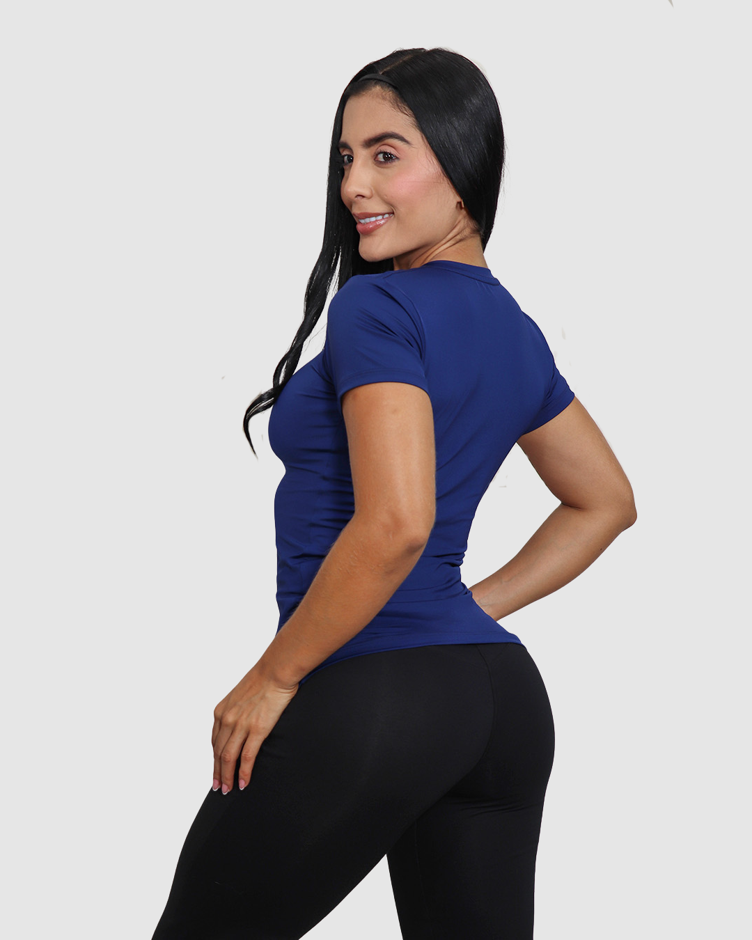 Camiseta Deportiva Dama Cuello v Tela Fria