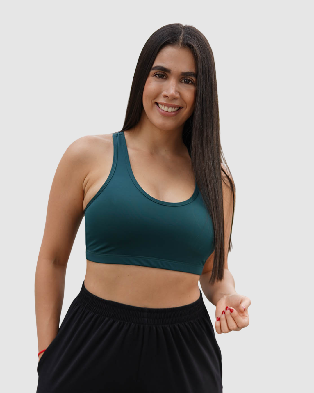 Top Unicolor Esqueleto  con forro en Tela Nylon