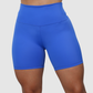 Short Unicolor Pretina Alta en Tela Nylon Mujer