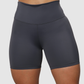Short Unicolor Pretina Alta en Tela Nylon Mujer