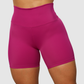 Short Unicolor Pretina Alta en Tela Nylon Mujer