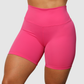 Short Unicolor Pretina Alta en Tela Nylon Mujer
