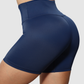 Short Unicolor Pretina Alta en Tela Nylon Mujer