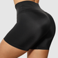 Short Unicolor Pretina Alta en Tela Nylon Mujer