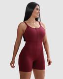 Enterizo Corto Push Up Efecto Levanta Cola y Cierre en Busto