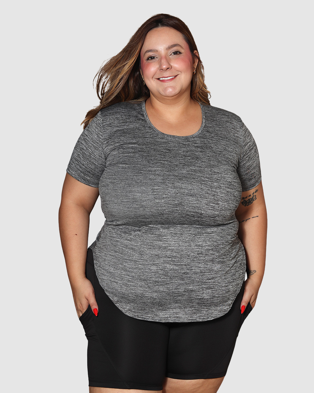 Blusa Jasped Cuello Rendondo Deportiva