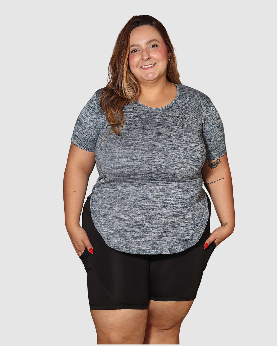 Blusa Jasped Cuello Rendondo Deportiva