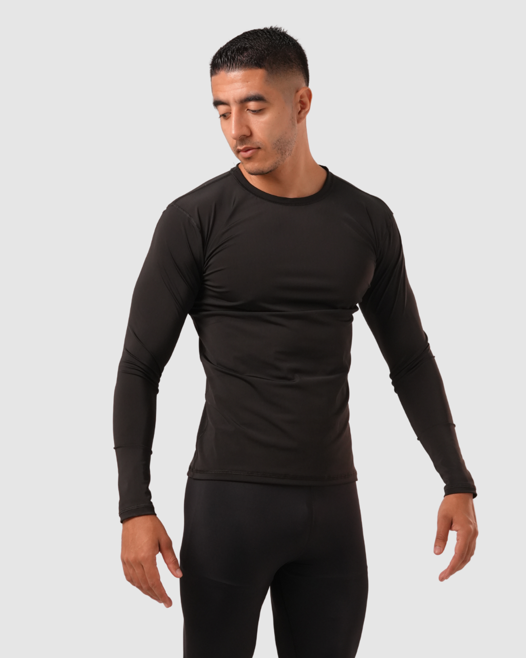Buso Manga Larga Compresión Lycra Para Hombre