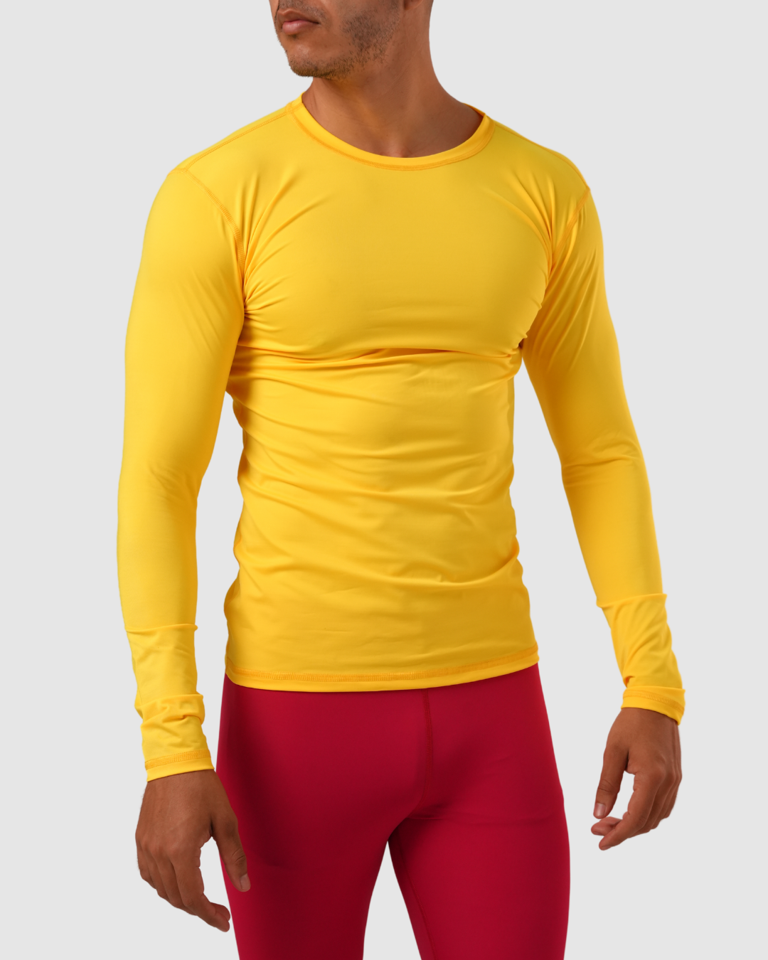 Buso Manga Larga Compresión Lycra Para Hombre