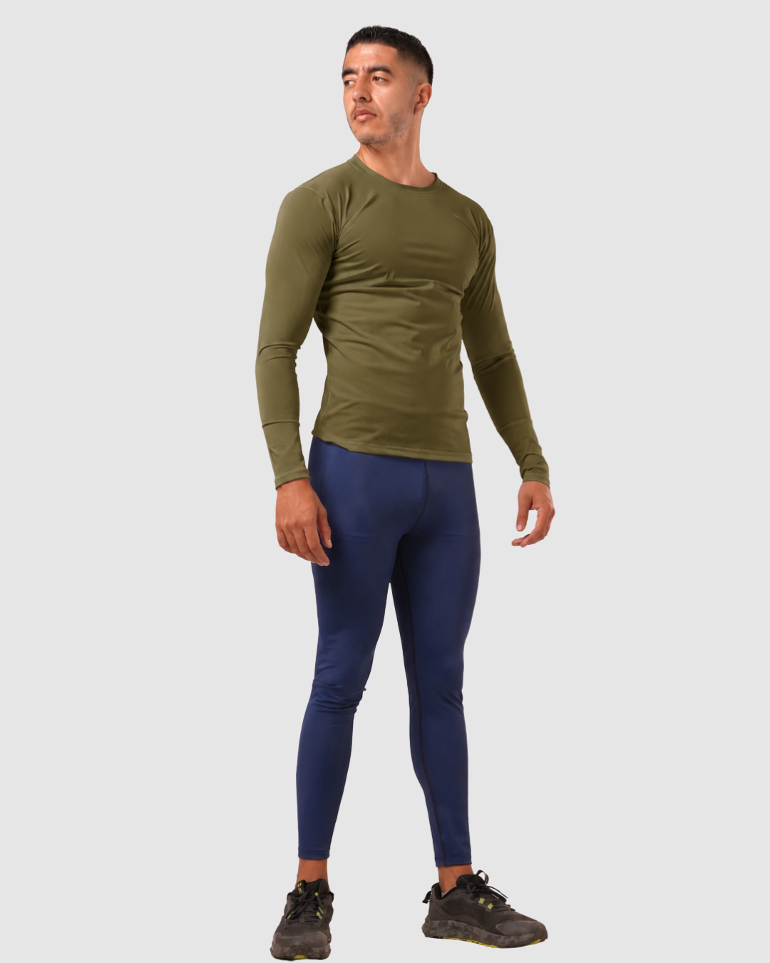 Buso Manga Larga Compresión Lycra Para Hombre