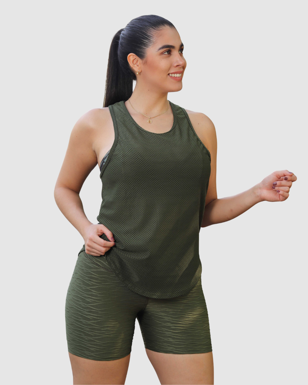 Blusa Esqueleto Malla Cola de Pato