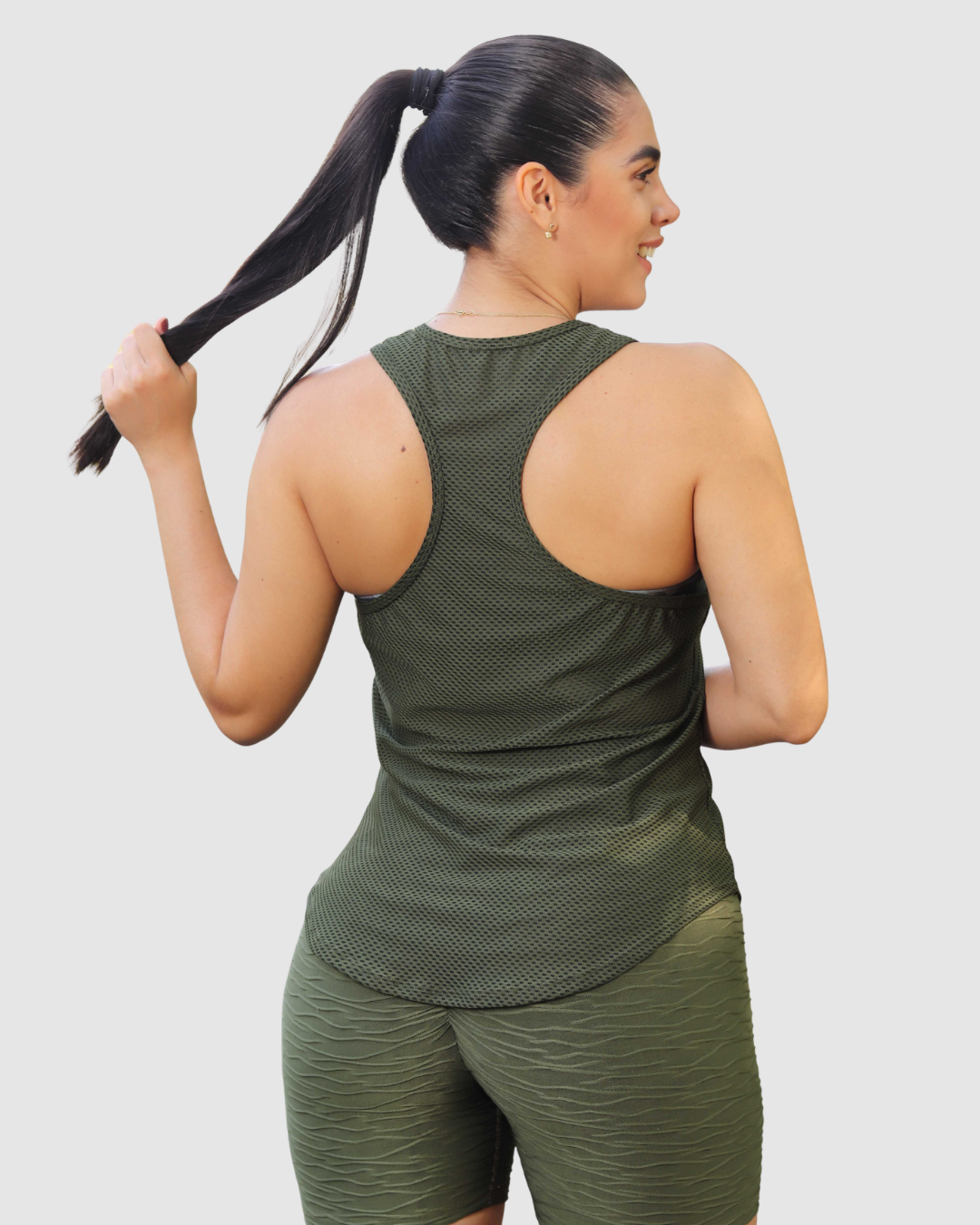 Blusa Esqueleto Malla Cola de Pato