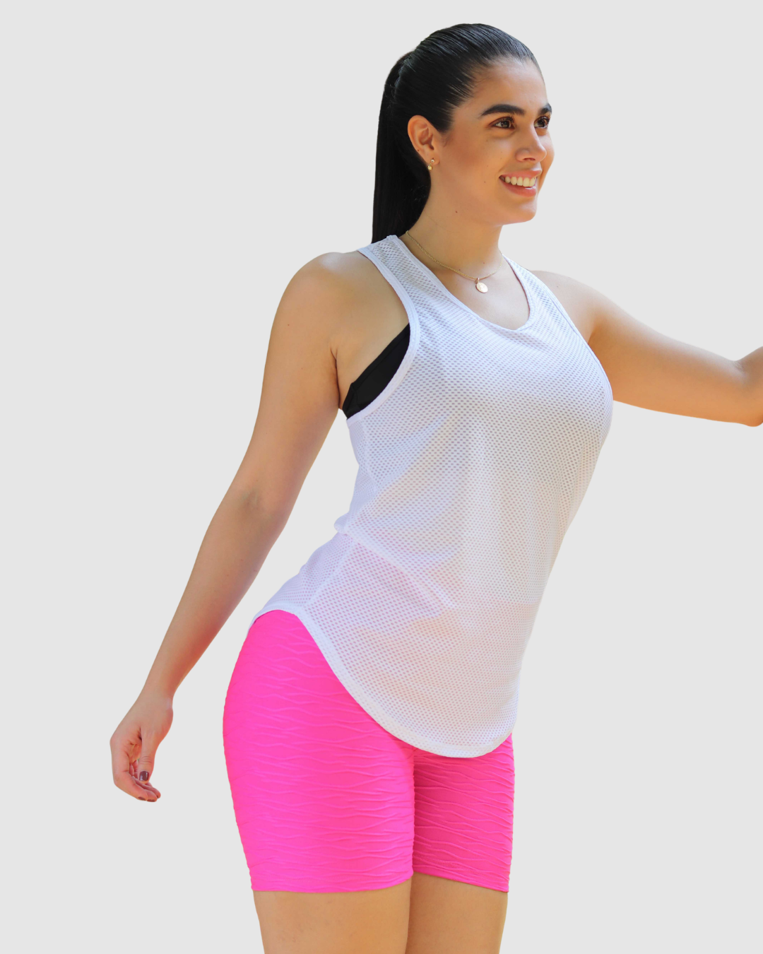 Blusa Esqueleto Malla Cola de Pato