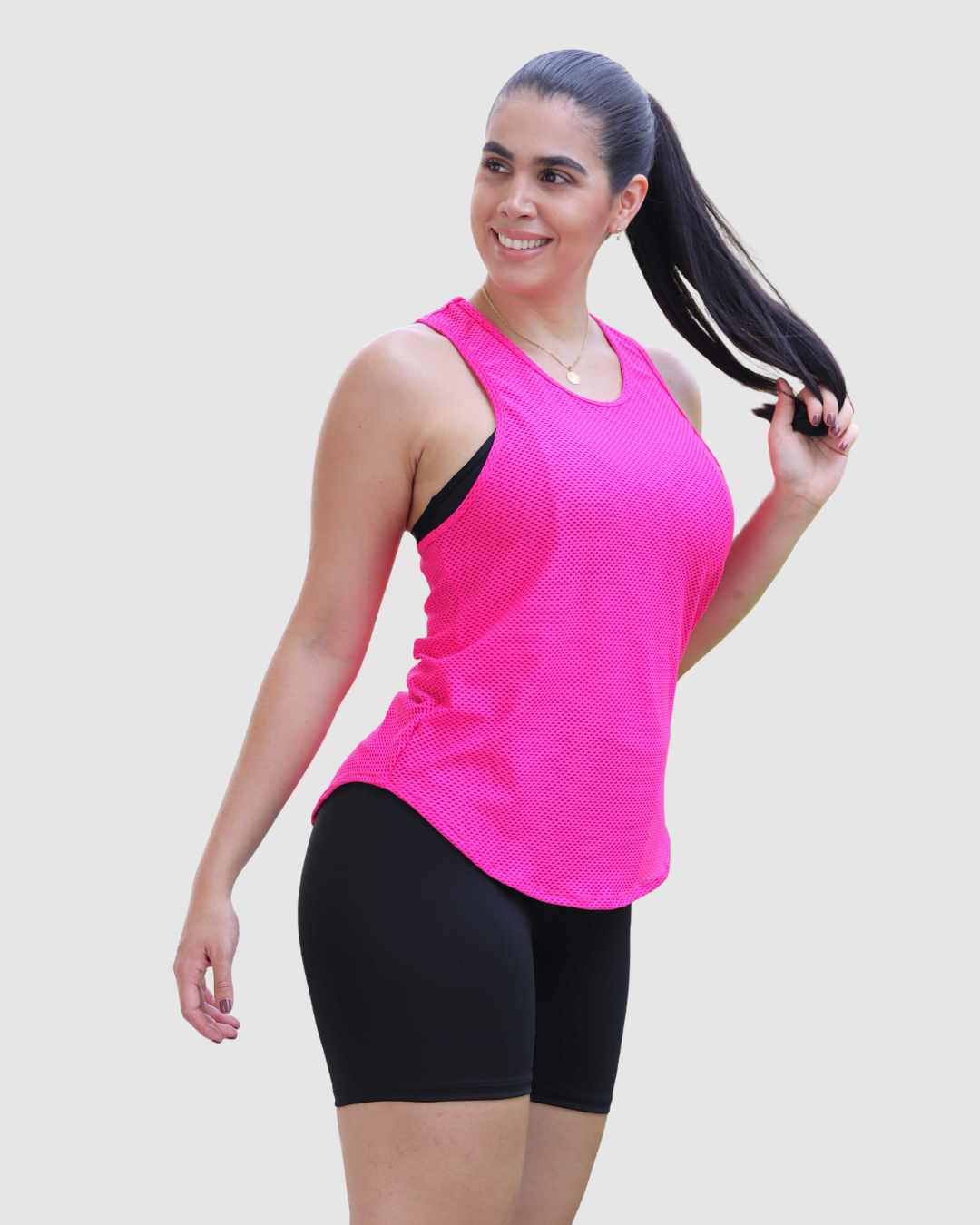 Blusa Esqueleto Malla Cola de Pato