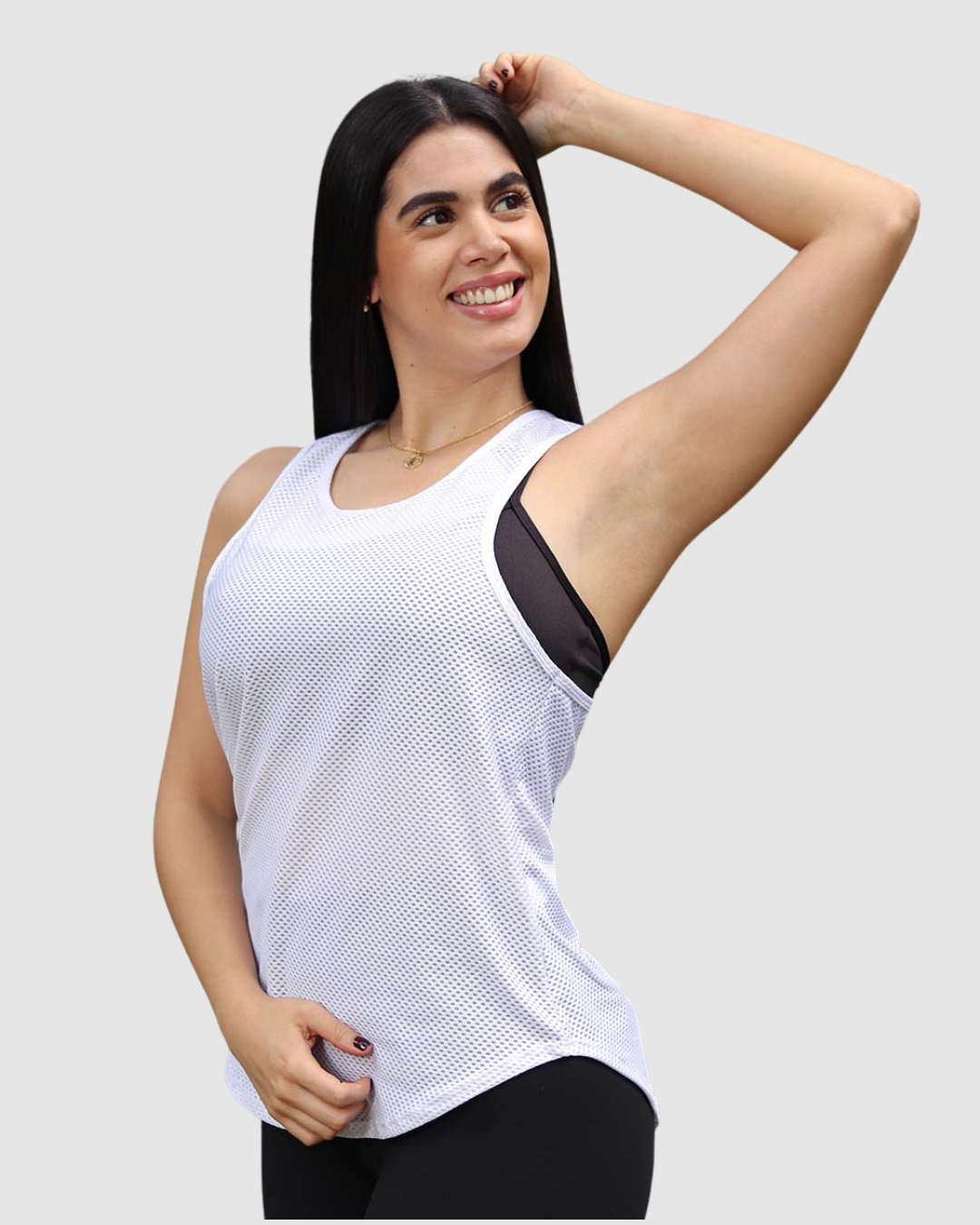 Blusa Esqueleto Malla Cola de Pato