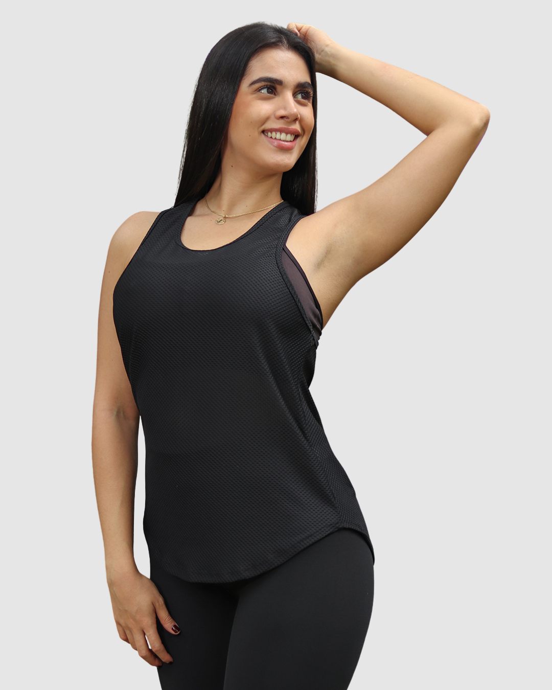 Blusa Esqueleto Malla Cola de Pato