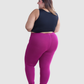 Leggins Unicolor en Tela Algodón Pretina Resorte Mujer
