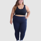 Leggins Unicolor en Tela Algodón Pretina Resorte Mujer