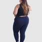 Leggins Unicolor en Tela Algodón Pretina Resorte Mujer