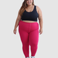 Leggins Unicolor en Tela Algodón Pretina Resorte Mujer