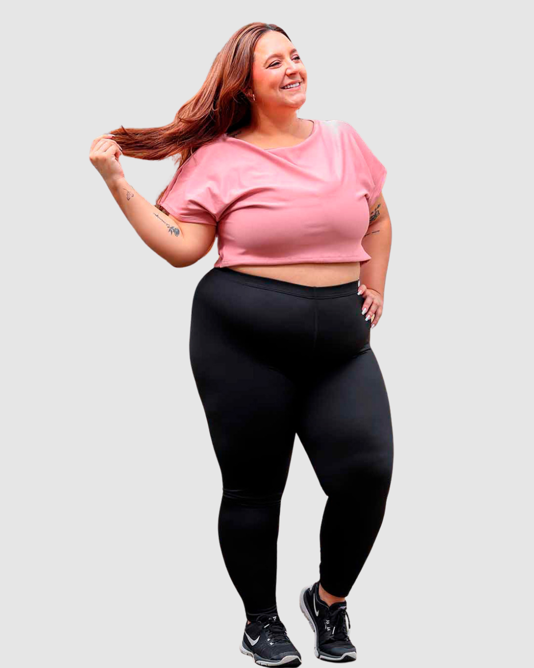 Leggins Unicolor Pretina Resorte en Tela Nylon