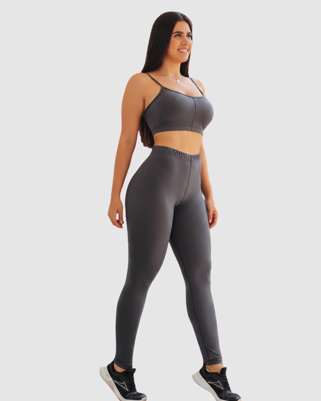 Leggins Unicolor Pretina Resorte en Tela Nylon