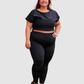 Leggins Unicolor Pretina Resorte en Tela Nylon