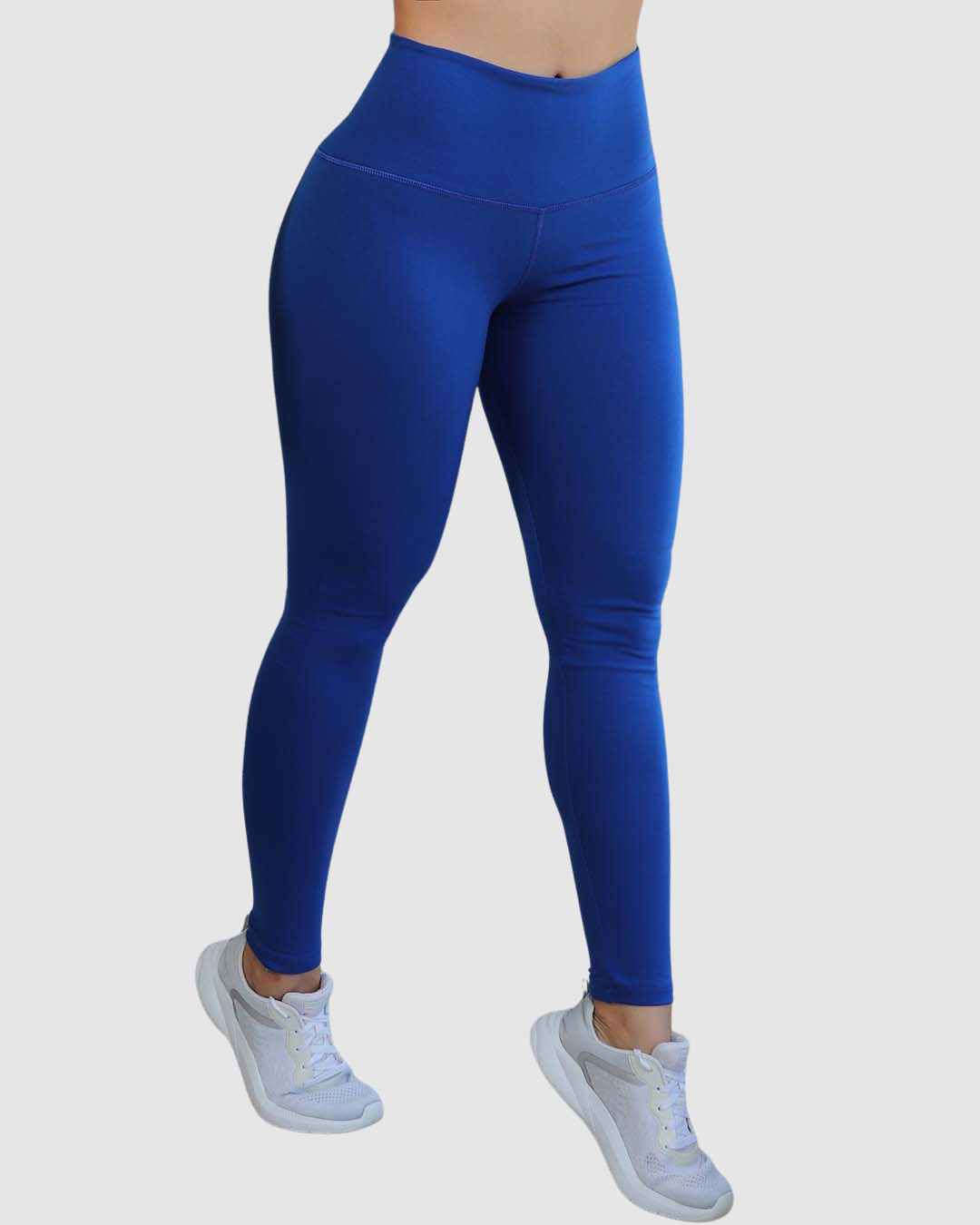 Leggins Unicolor en Tela Algodón Pretina Alta Mujer