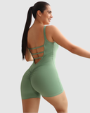 Enterizo Corto Push Up, Efecto Levanta Cola