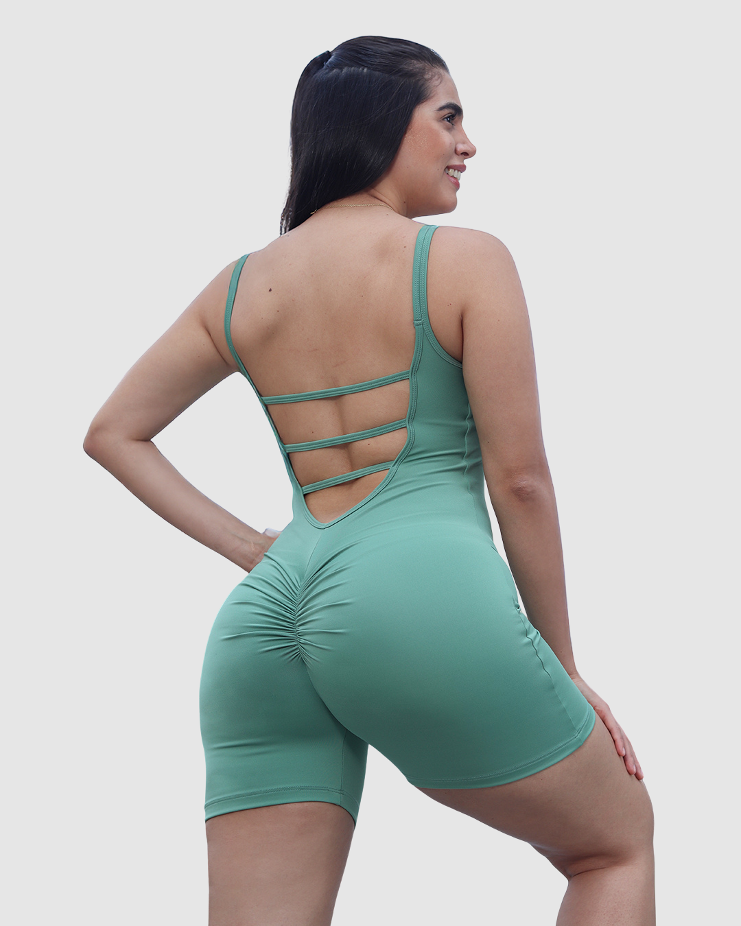 Enterizo Corto Push Up, Efecto Levanta Cola