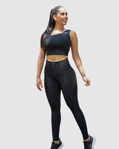 Conjunto Leggins Nylon Cierre