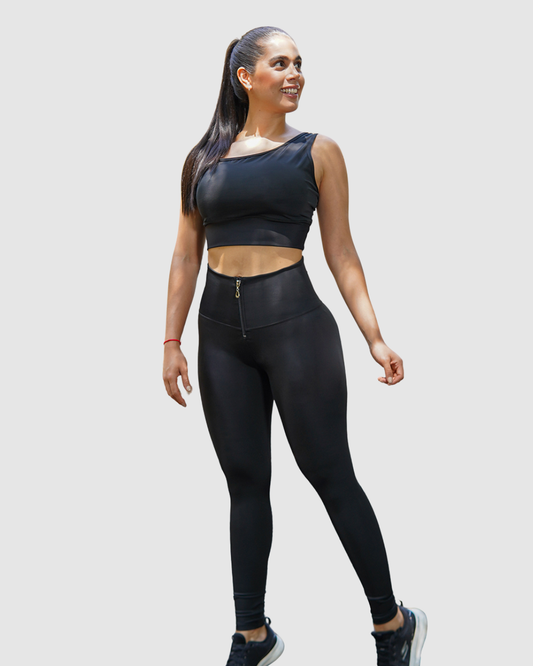 Conjunto Leggins Nylon Cierre