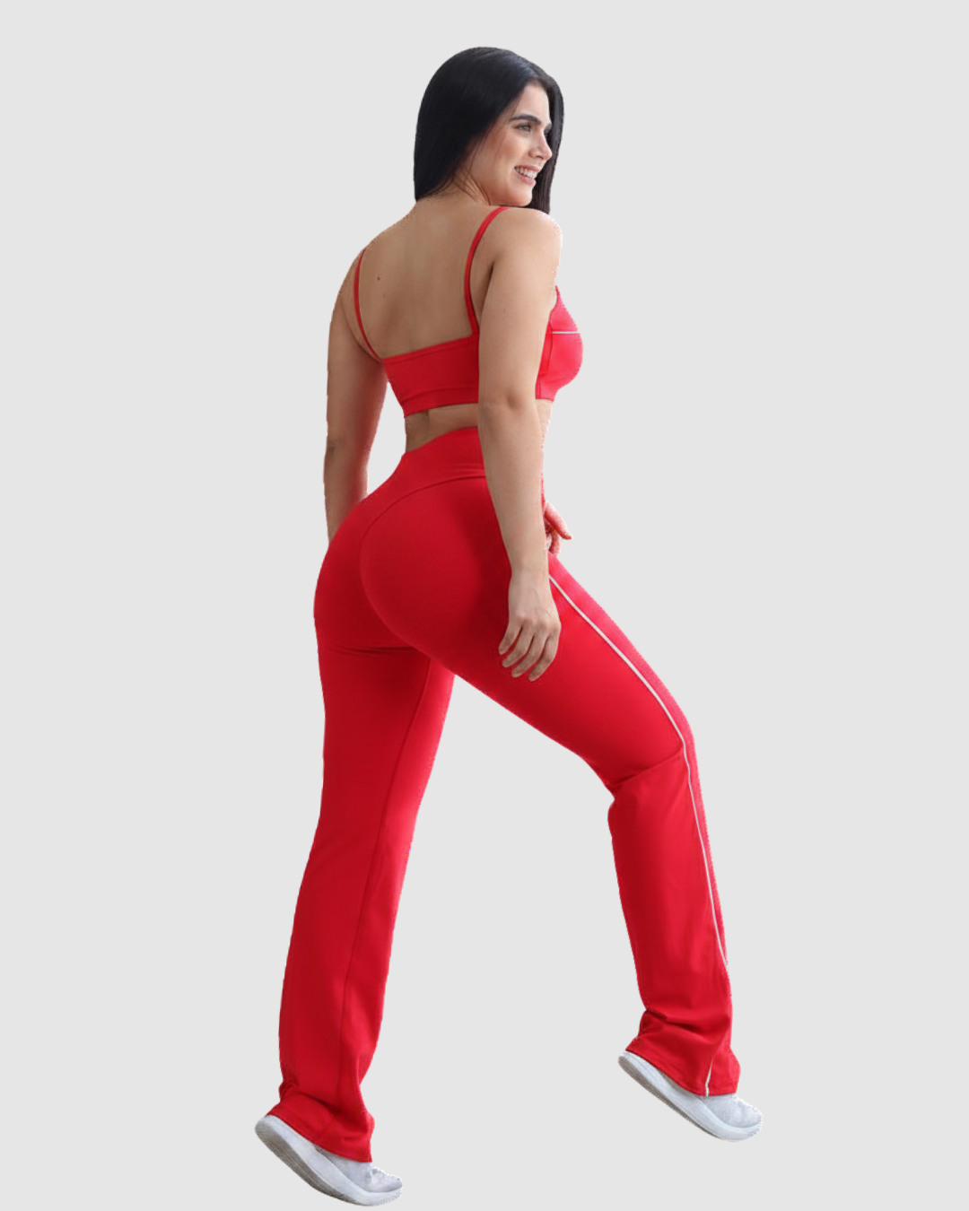 Pantalón Bota Recta Deportivo con Vivo a los Costados