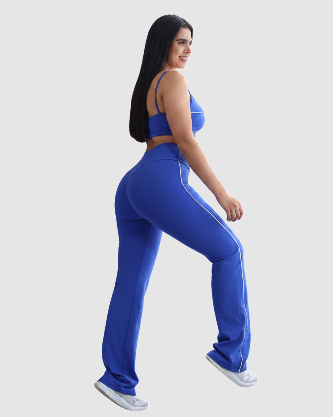 Pantalón Bota Recta Deportivo con Vivo a los Costados