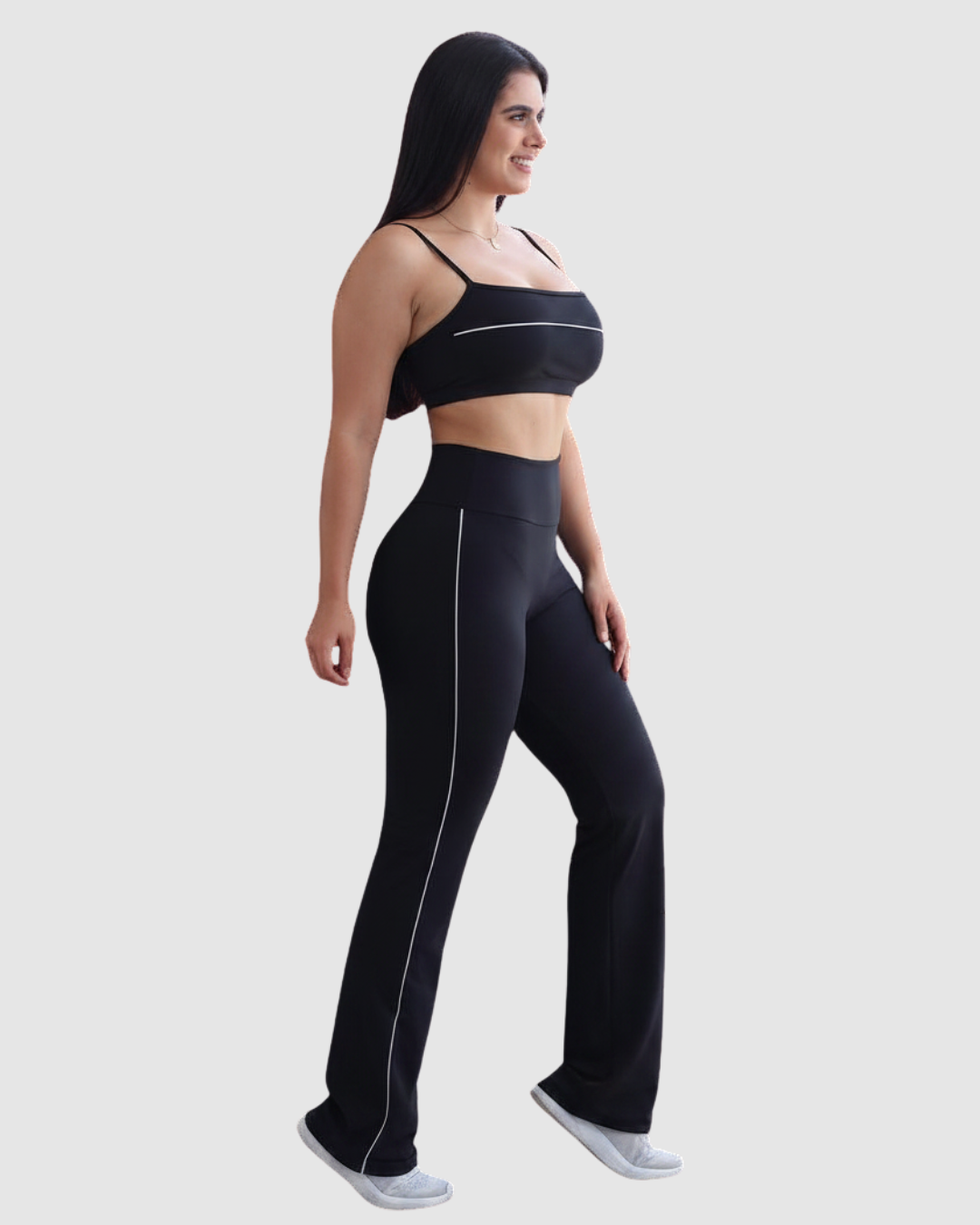 Pantalón Bota Recta Deportivo con Vivo a los Costados
