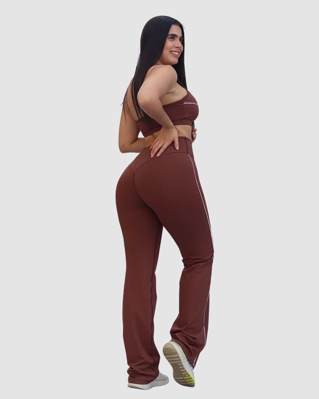 Pantalón Bota Recta Deportivo con Vivo a los Costados