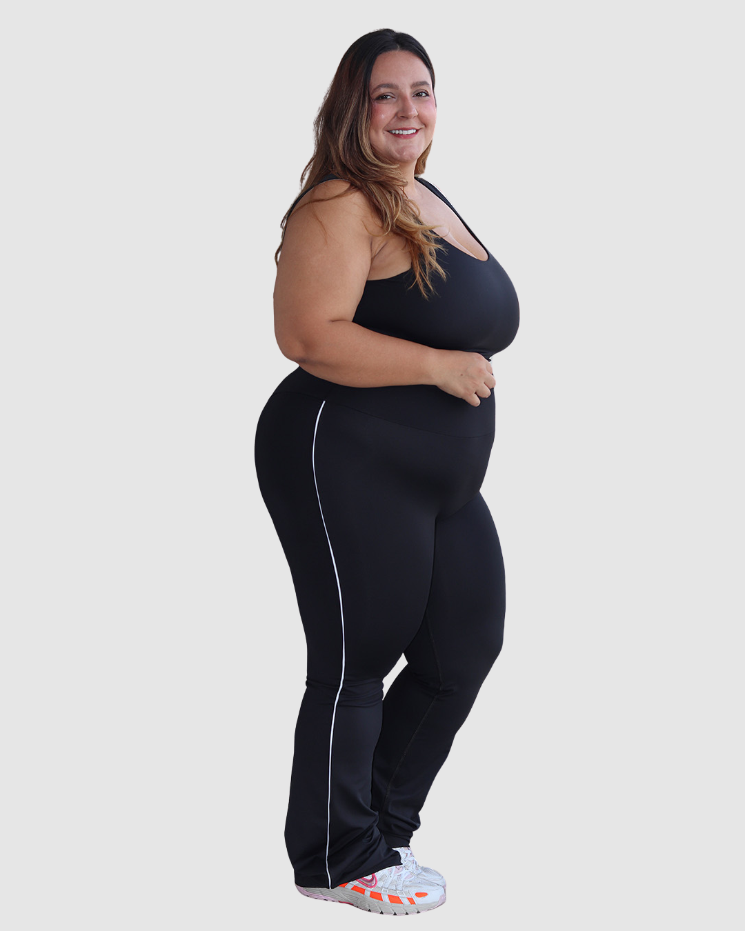 Pantalón Bota Recta Deportivo con Vivo a los Costados