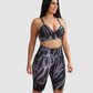 Conjunto Byker Estampado Supplex, Tiro Alto