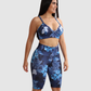 Conjunto Byker Estampado Supplex, Tiro Alto