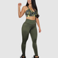 Leggins Pretina Unicolor en Tela Nylon Dama
