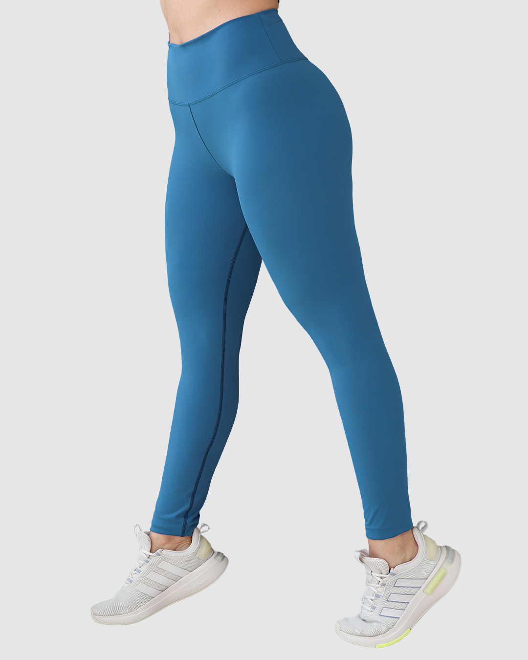 Leggins Pretina Unicolor en Tela Nylon Dama