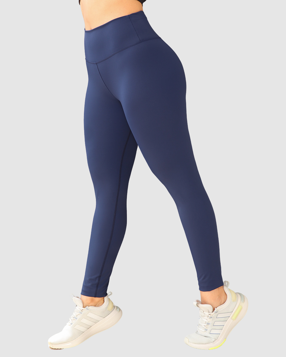 Leggins Pretina Unicolor en Tela Nylon Dama