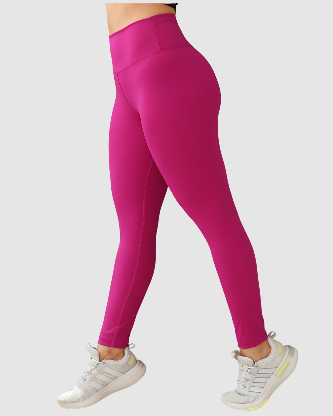 Leggins Pretina Unicolor en Tela Nylon Dama