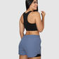 Pantaloneta Doble Short Running Semi Impermeable