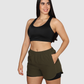 Pantaloneta Doble Short Running Semi Impermeable