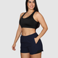 Pantaloneta Doble Short Running Semi Impermeable