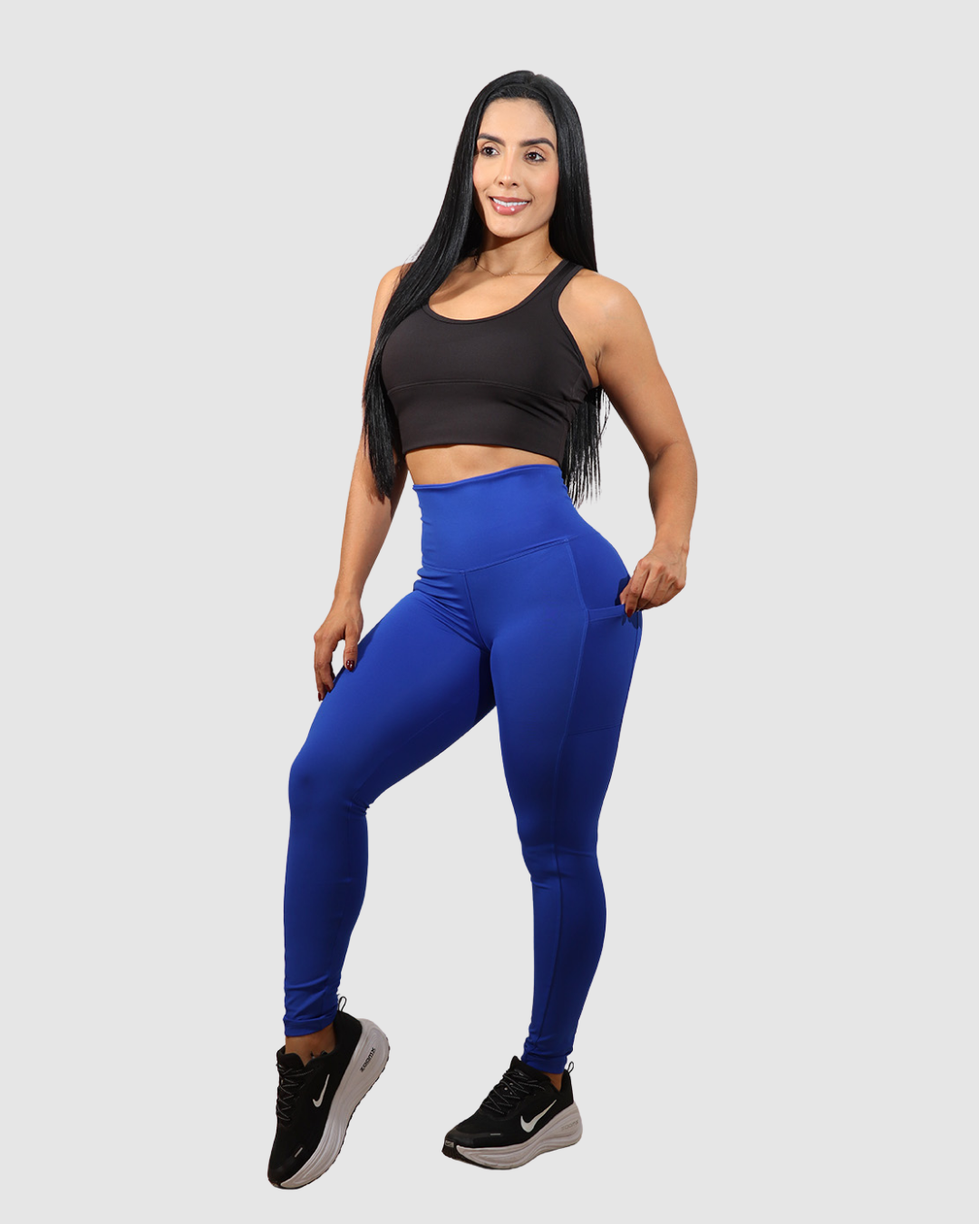 Leggins Tobillero Deportivo con Bolsillos Laterales