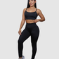 Leggins Pretina Unicolor en Tela Nylon Dama