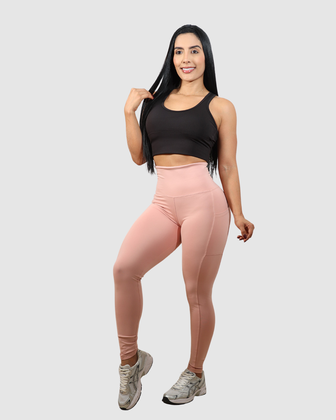 Leggins Tobillero Deportivo con Bolsillos Laterales